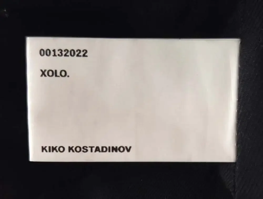 Kiko Kostadinov Oren Medium Crossbody Shoulder Bag US OS Mens Black Blue $560